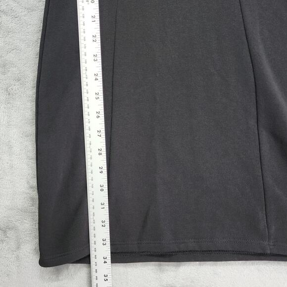 H&M Divided Structured Sweatshirt Dress Size XS Black Crew Neck Stretch Pullover - Picture 10 of 11